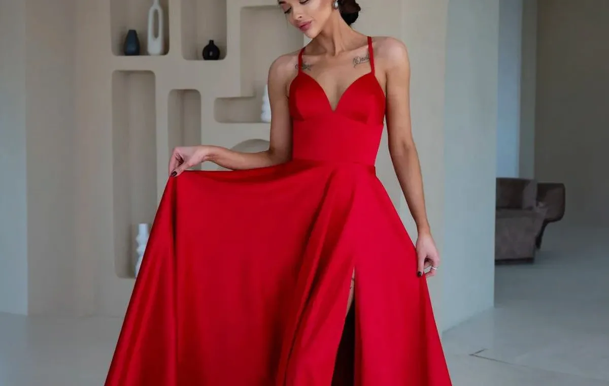 V neck prom dress V neck prom dress