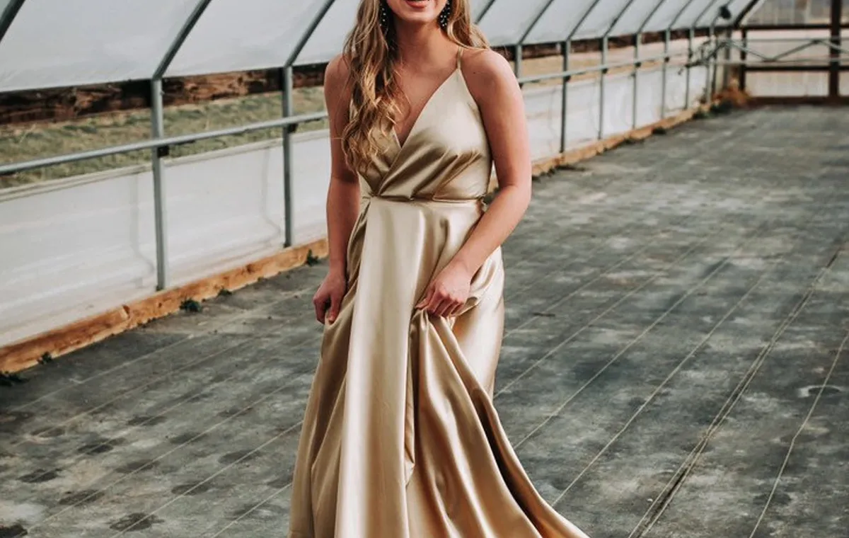 solid satin prom dress solid satin prom dress