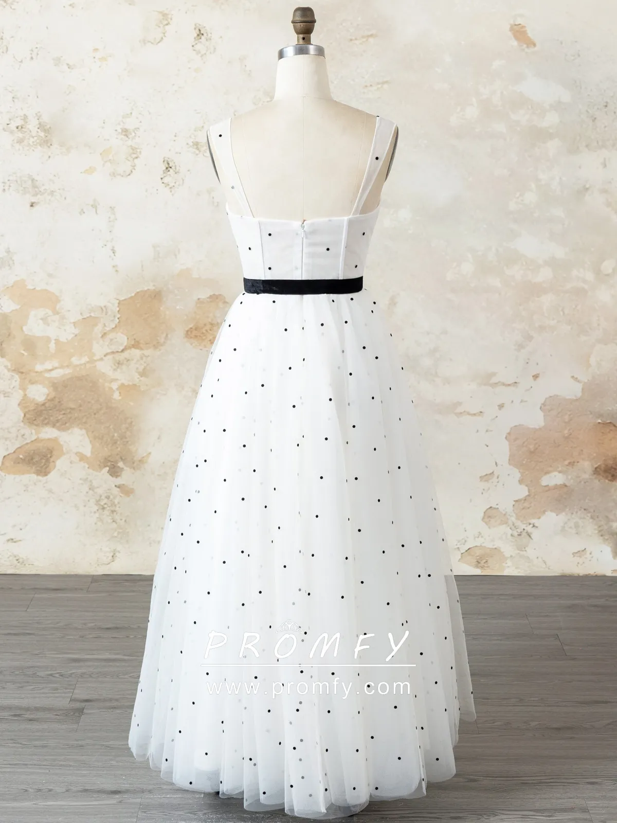 black polka dotted white long dress black polka dotted white long dress