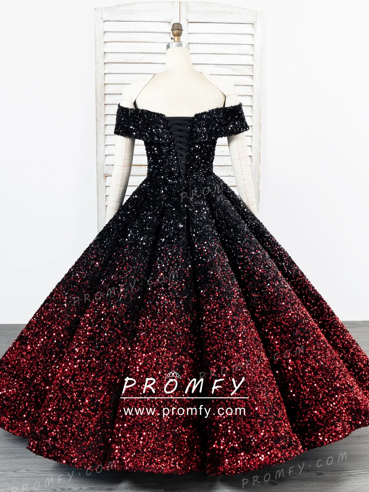 black and red ombre lace up back prom gown black and red ombre lace up back prom gown