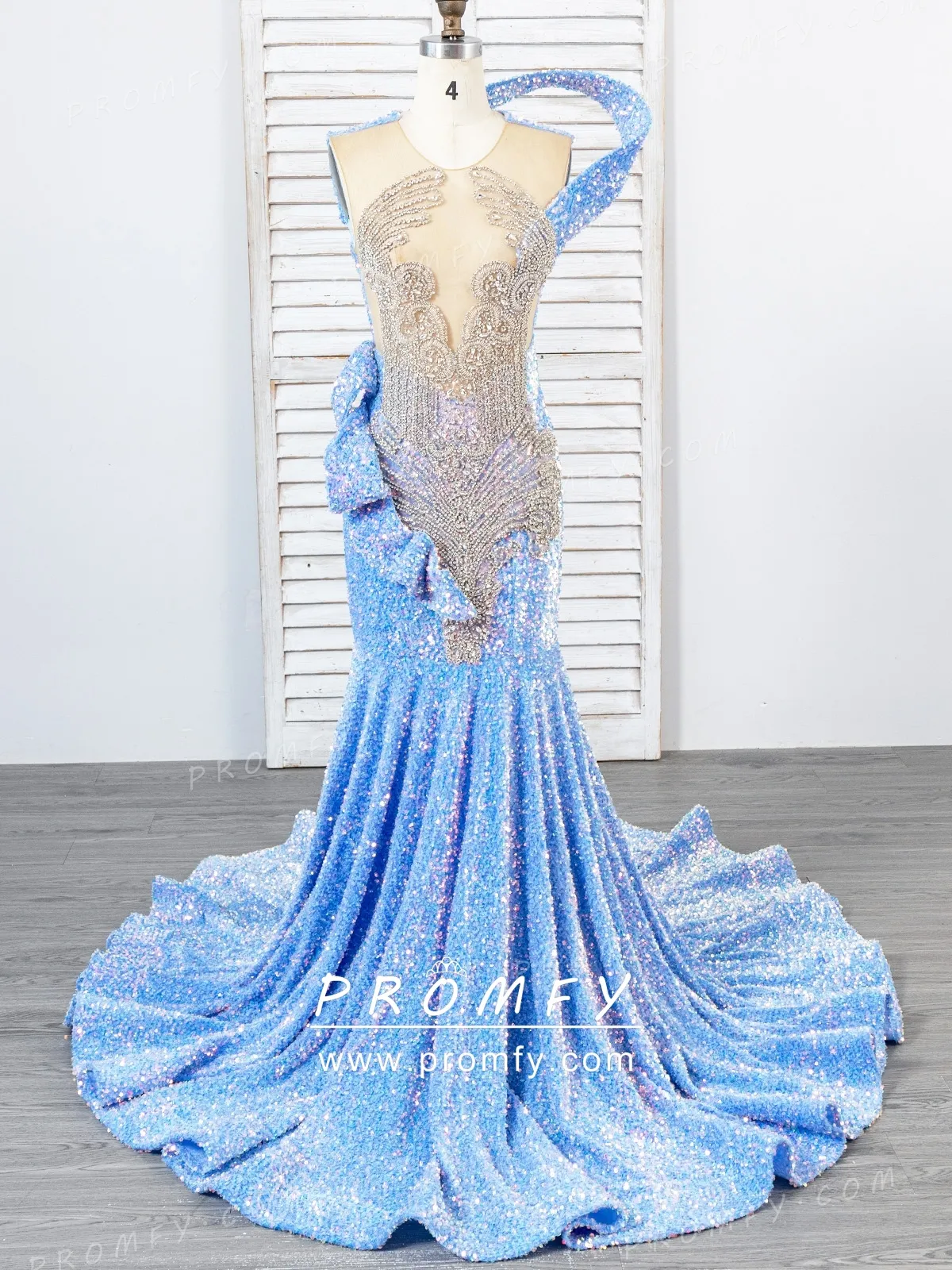 sparkly beading and sequin single strap mermaid prom dress sparkly beading and sequin single strap mermaid prom dress